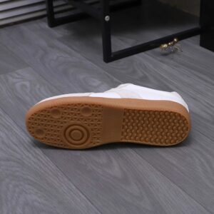 maison margiela leather sneakers white