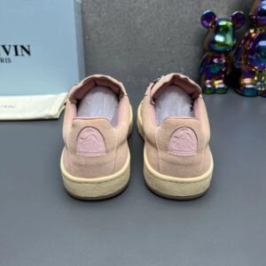 lanvin suede sneakers pink