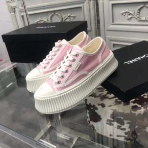 chanel vintage sneakers pink