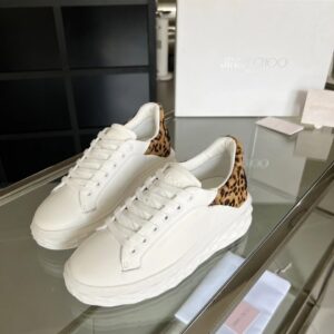 jimmy choo leopard print diamond sneakers
