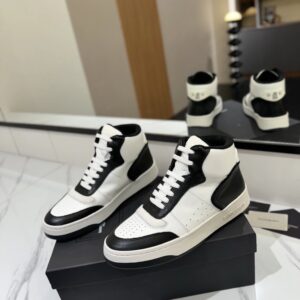 saint laurent sl61 sneakers black white