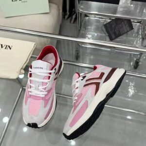 lanvin clay sneakers pink