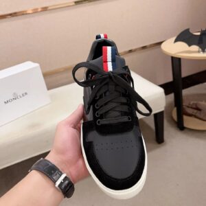 moncler lunarove black sneakers white sole