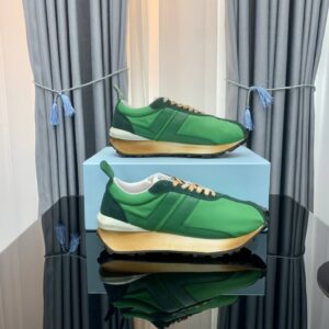 lanvin retro sneakers green