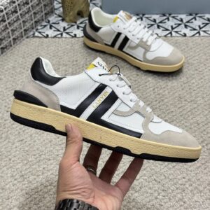 lanvin bumper sneakers white black