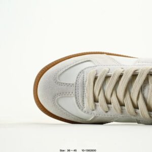 maison margiela leather sneakers white