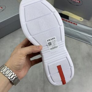 prada casual sneakers red