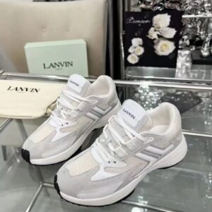 lanvin clay sneakers white