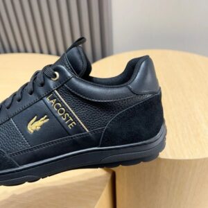 lacoste black premium sneakers