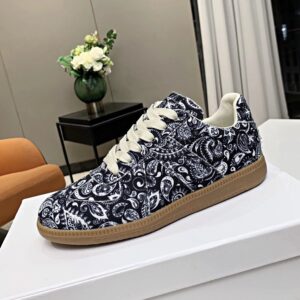 maison margiela mm6 paisley trainers blue