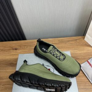 prada re nylon sneakers green