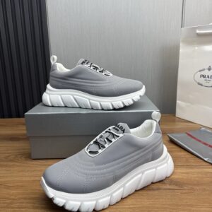 prada re nylon sneakers gray