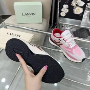 lanvin clay sneakers pink