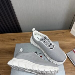 prada re nylon sneakers gray