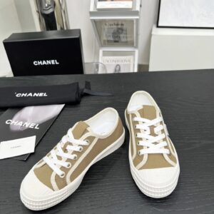 chanel vintage sneakers brown