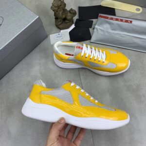 prada casual sneakers yellow