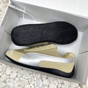 puma mesh sneakers khaki