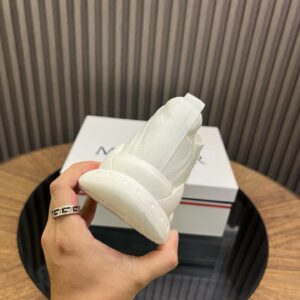 moncler ultra light knit sneakers white