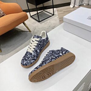 maison margiela mm6 paisley trainers blue