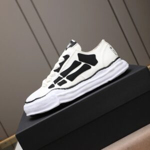 maison mihara yasuhiro mmy white sneakers black bone