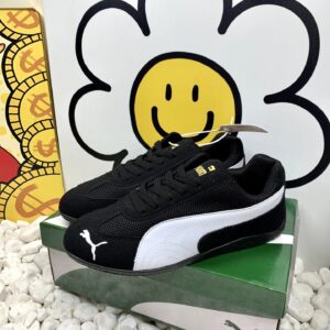 puma mesh sneakers black