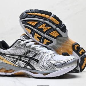 asics gel kayano 14 sneakers silver gold