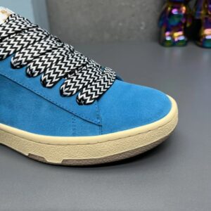 lanvin suede sneakers blue