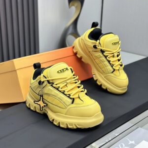 dior x levis hamilton sneakers yellow