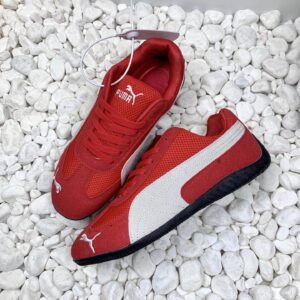 puma mesh sneakers red