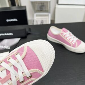 chanel pink vintage sneakers