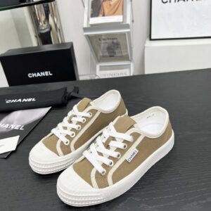 chanel vintage sneakers brown