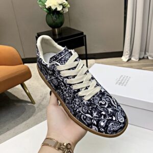 maison margiela mm6 paisley trainers blue