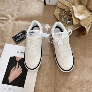 chanel panda sneakers 2024 white