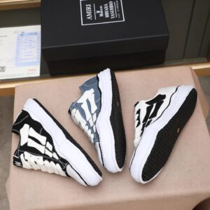 maison mihara yasuhiro mmy black sneakers white bone