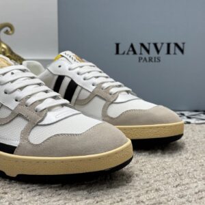 lanvin bumper sneakers white black