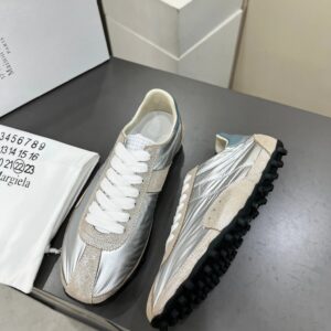 maison margiela mm6 sinters trainers silver