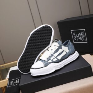 maison mihara yasuhir mmy blue sneakers white bone