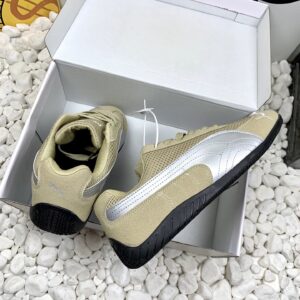 puma mesh sneakers khaki