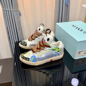 lanvin casual sneakers gray/graffiti