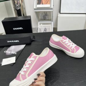 chanel pink vintage sneakers
