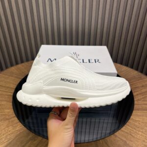 moncler ultra light knit sneakers white