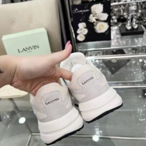 lanvin clay sneakers white