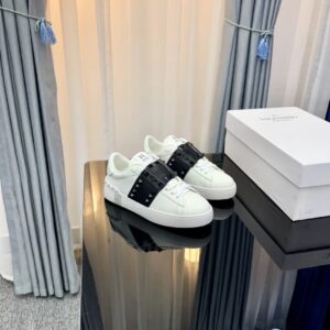 valentino 2022ss sneakers white studded