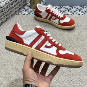 lanvin bumpr sneakers red white