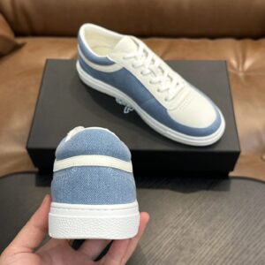 mcm skystream cubic monogram jacquard sneaker blue