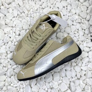 puma mesh sneakers khaki