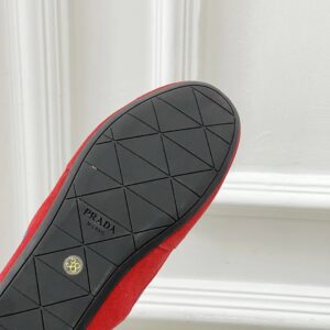 prada collapse re nylon sneakers red blue