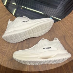 moncler ultra light knit sneakers white