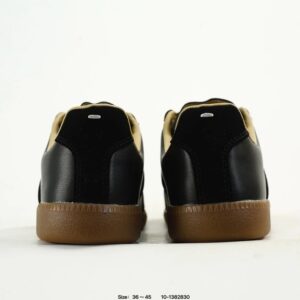 maison margiela leather sneakers black