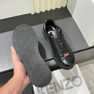 kenzo black leather sneakers